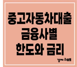 중고 자동차 담보 대출