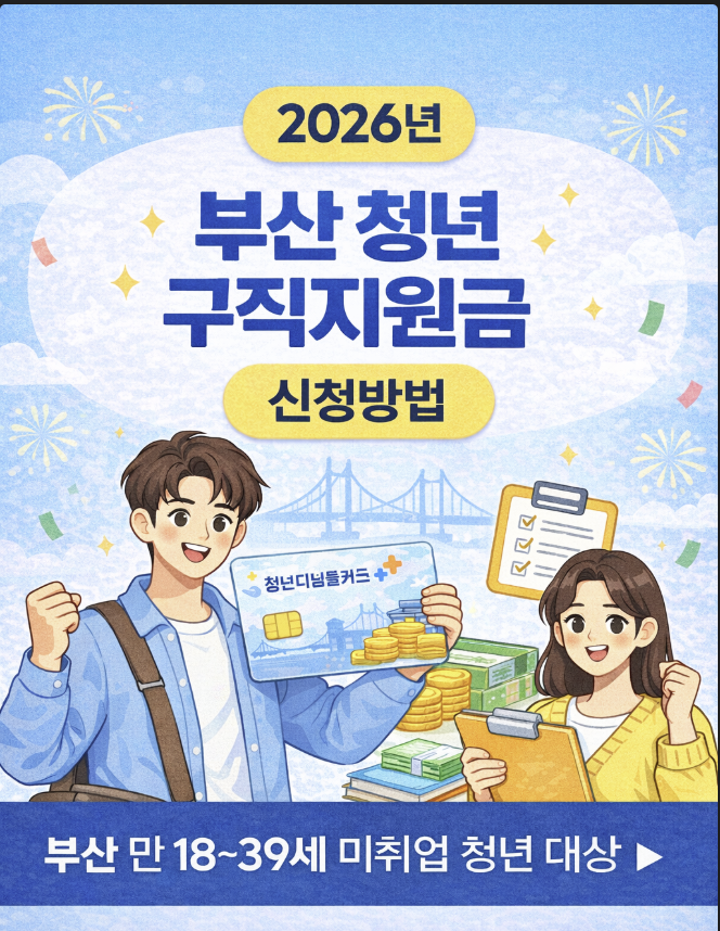 부산 청년구직지원금 180만원