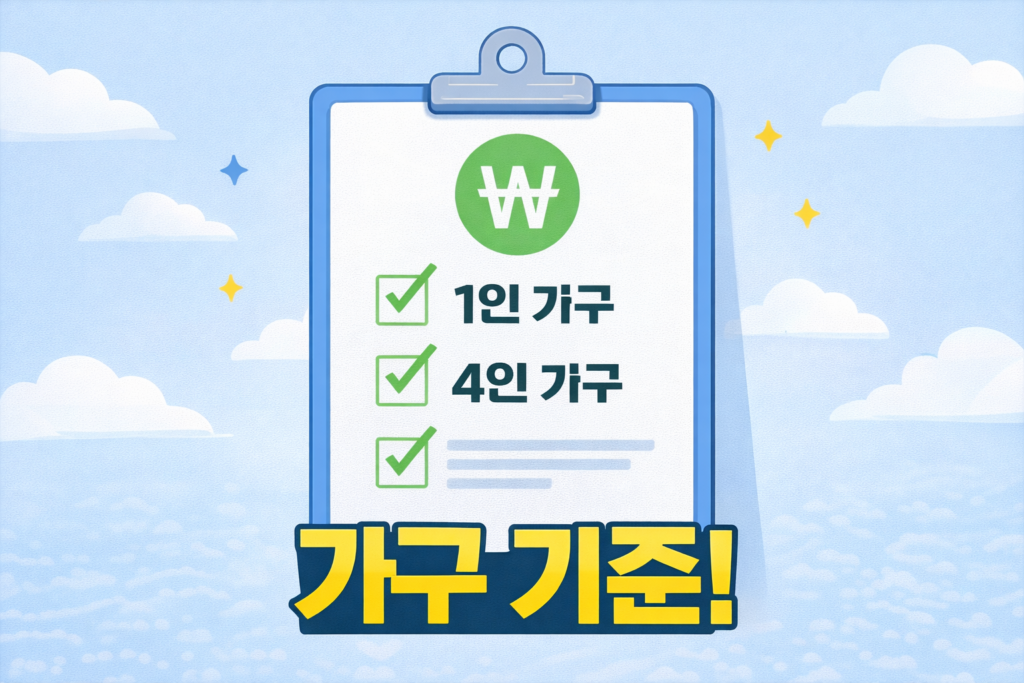 가구 기준 체크리스트