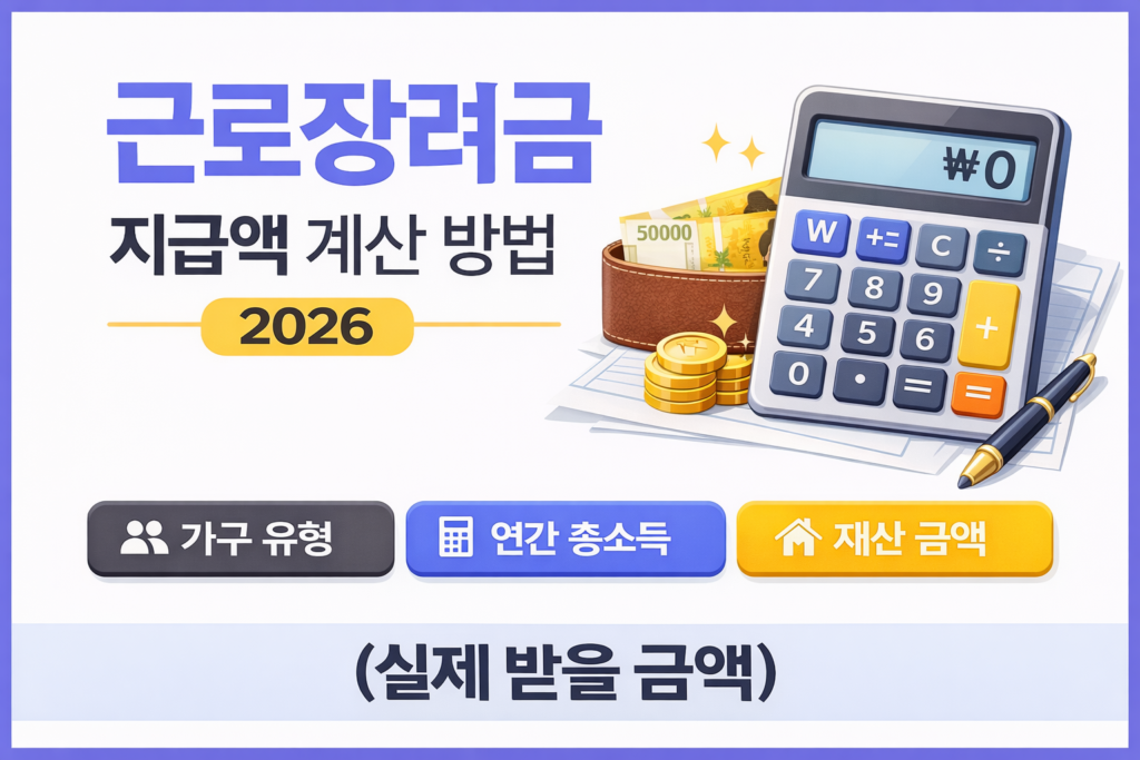 근로장려금 지급액 계산기 1