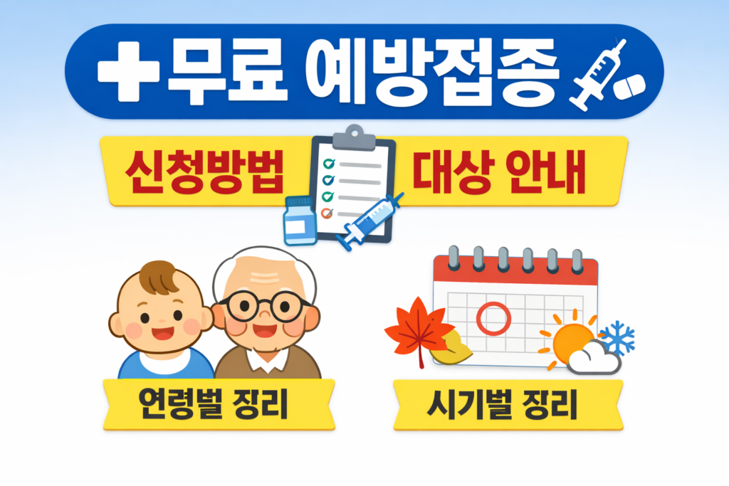 무료 예방접종 시기 나이