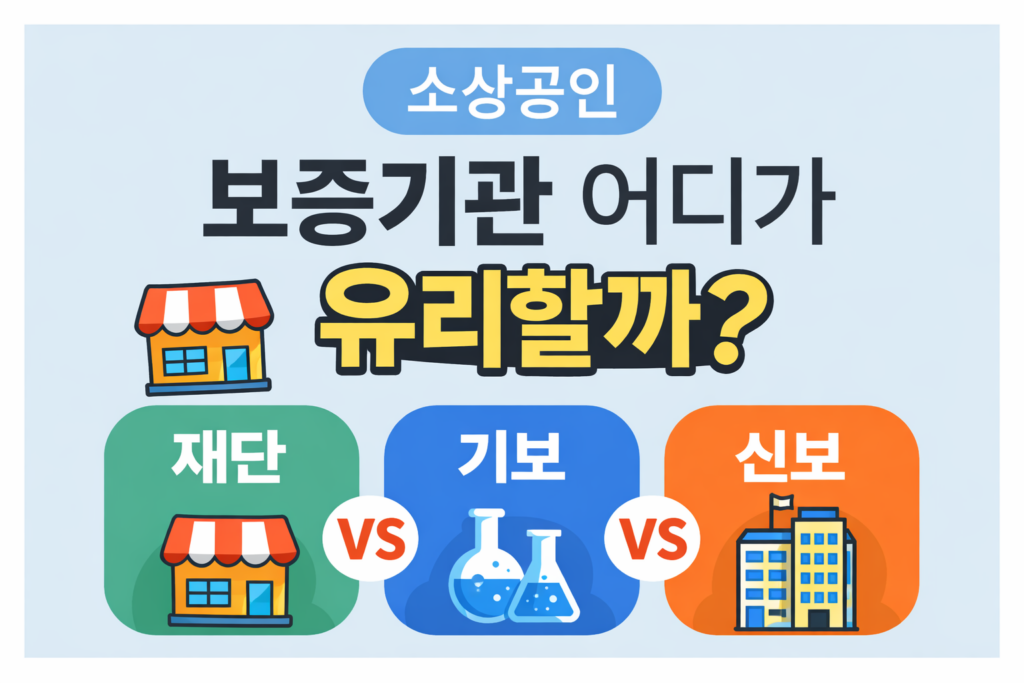 소상공인 보증기관 비교