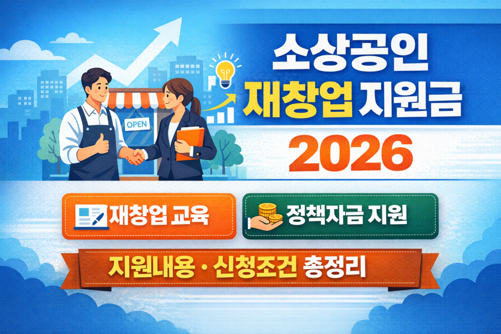 소상공인 재창업 지원 2026