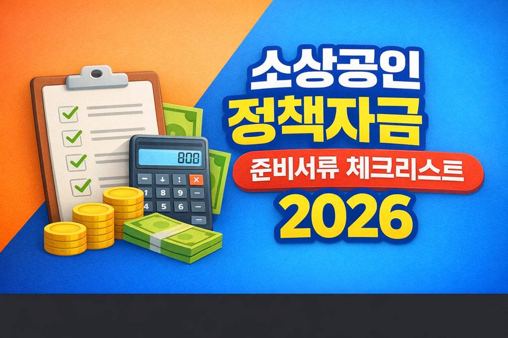소상공인 정책자금 준비서류 체크리스트
