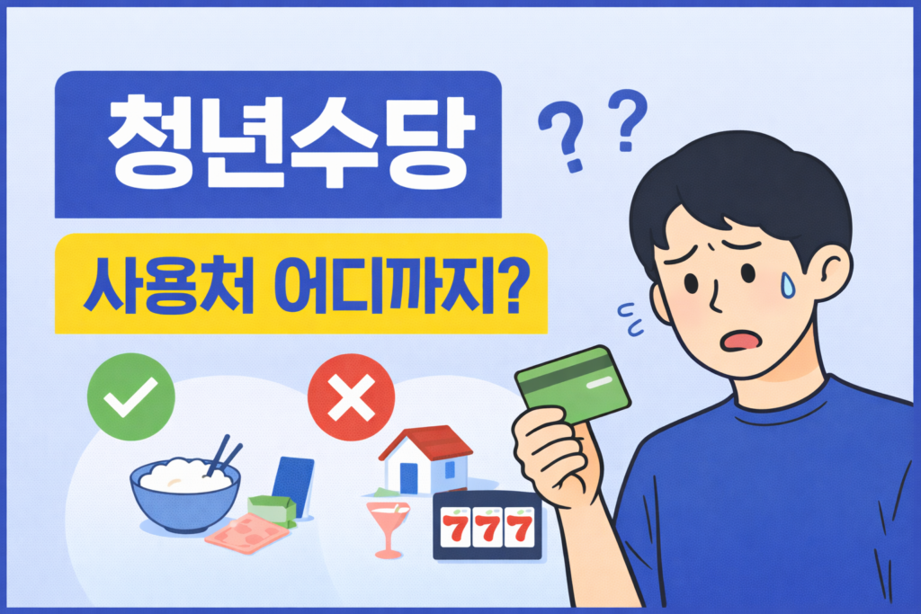 지청년수당 사용처 어디까지