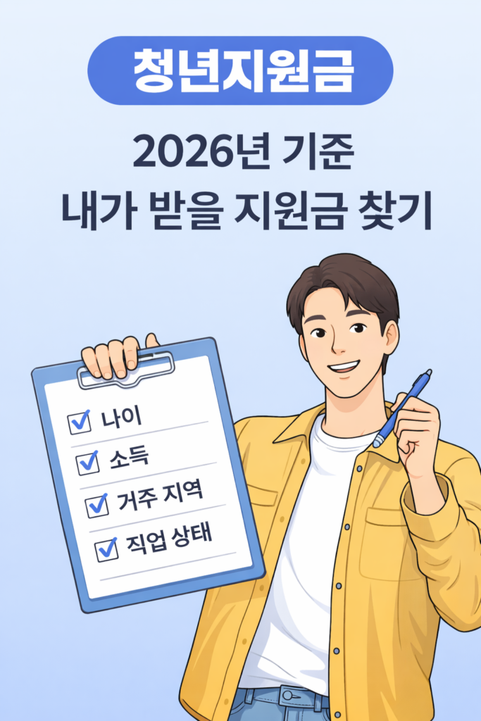  본인의 나이·소득·가구 정보를 기준으로 신청 
