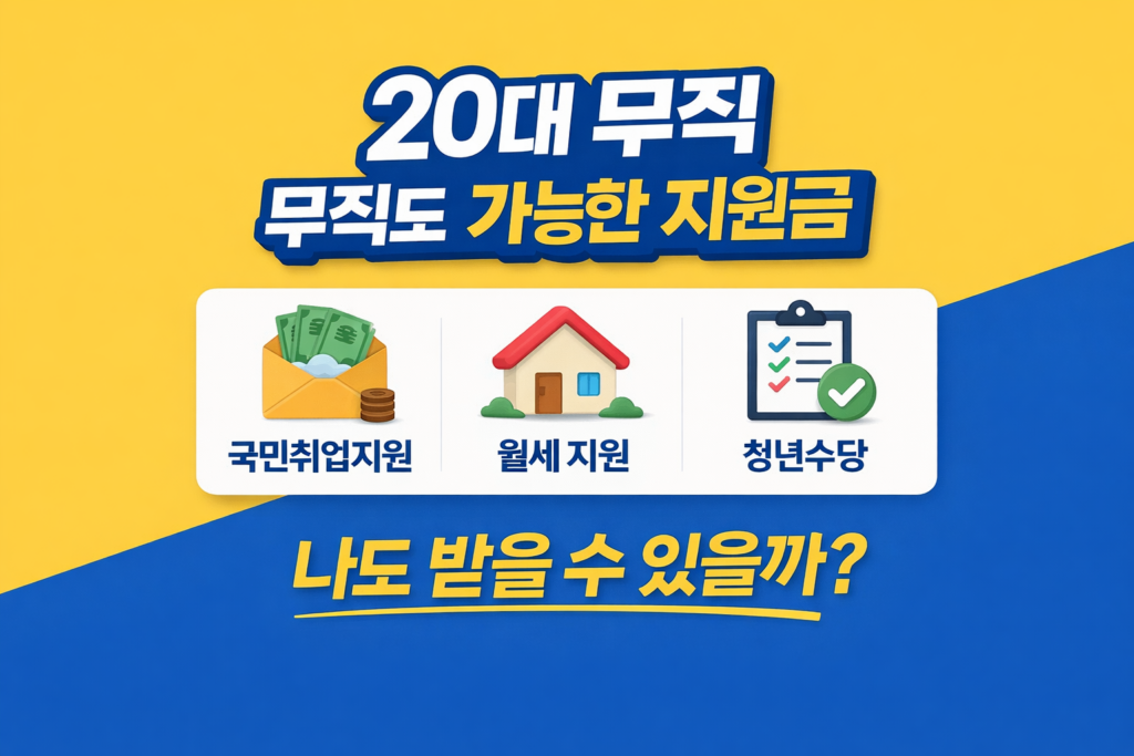 20대 취준생 지원금