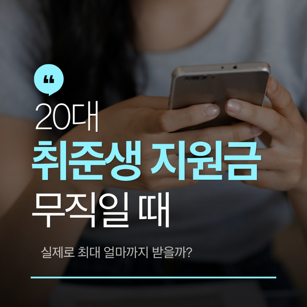 20대 취준생 지원금