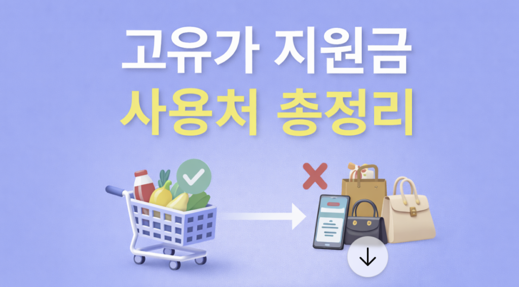 고유가 지원금 사용처