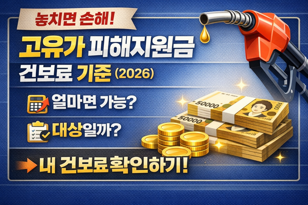 고유가 피해지원금 건보료 기준