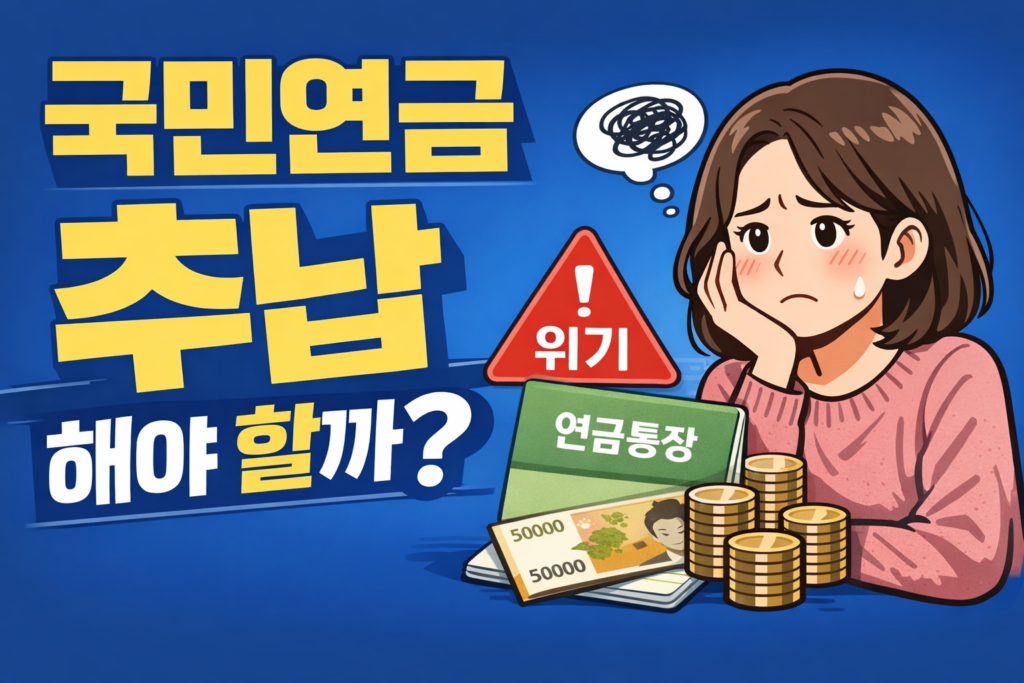 국민연금 추납 고민 중
