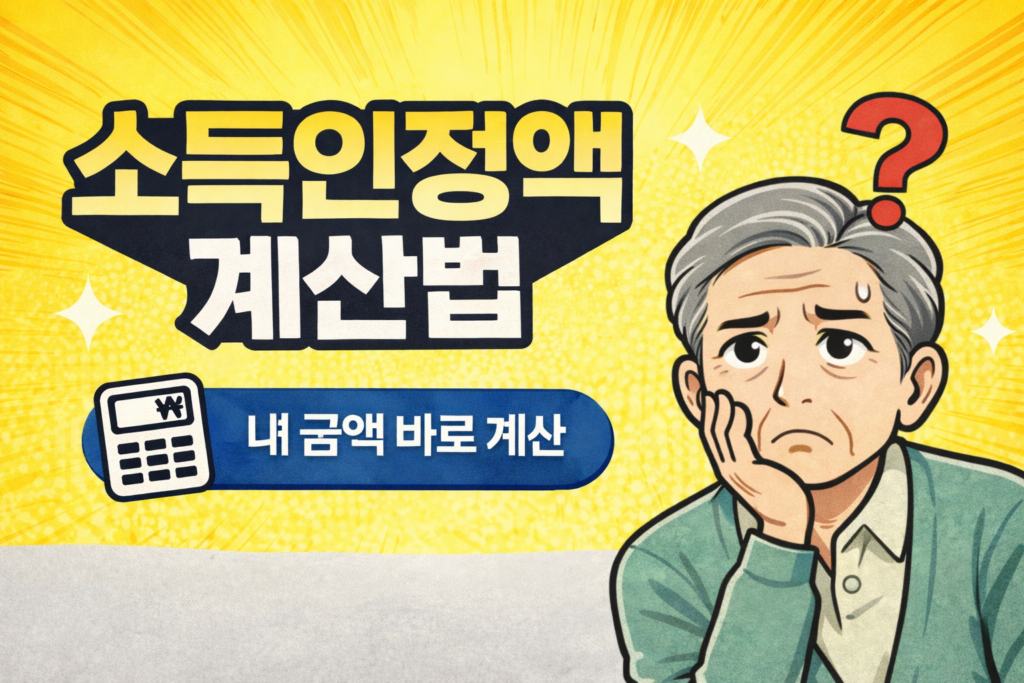 소득인정액 계산법