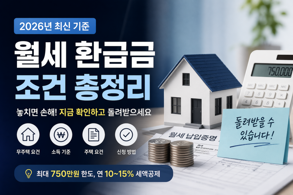 월세환급금 조건