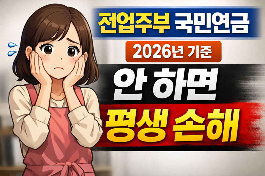 전업주부 국민연금 놓치면 위험