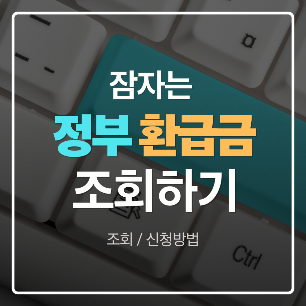 정부 환급금 조회