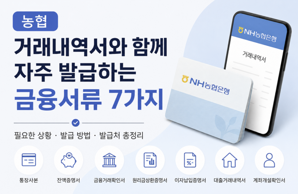 농협 거래내역서